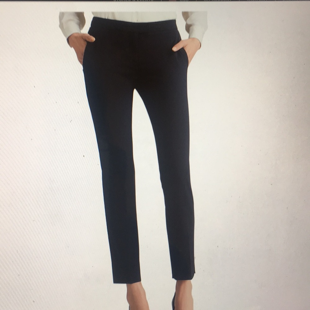 Theory 'Ibbey' straight-leg pants- black